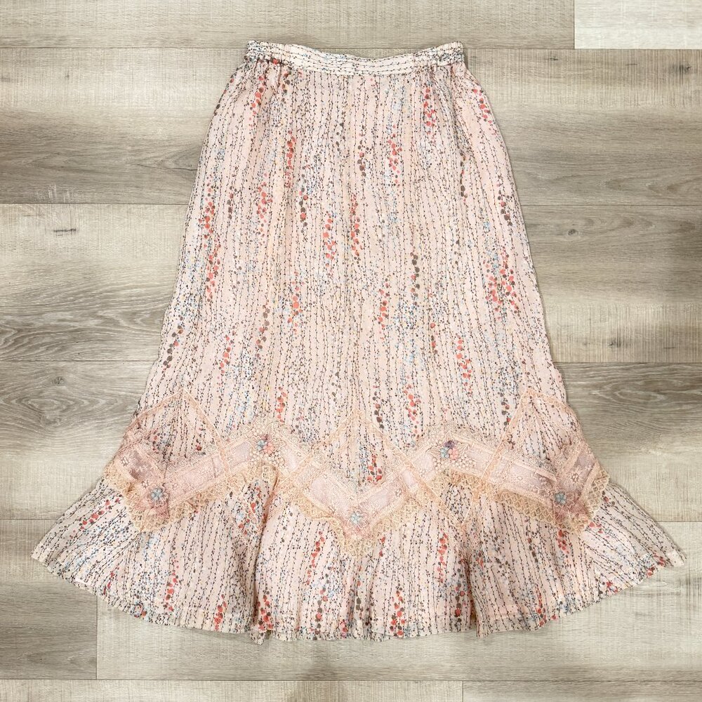 Japanese Brand Floral Maxi Skirt